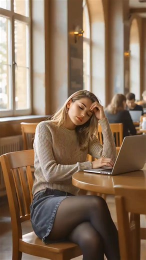 In a quiet library, a fleeting moment of fatigue / 조용한 도서관, 피곤함에 잠시 스쳐간 순간 #exhaustion #soulprompter