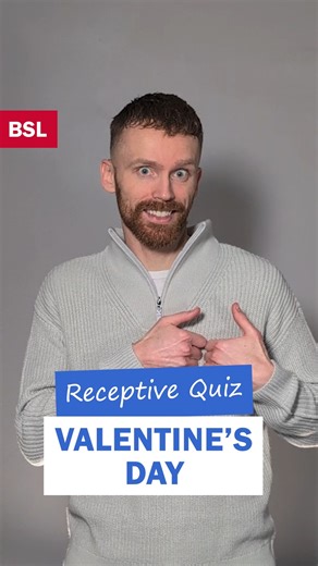 BSL Receptive Quiz: Valentine's Day ❤️ Valentine's Day is approaching! In this video, Dan signs five sentences about what to get his wife. Can you understand them all? Let us know how you get on. We'll transcribe the sentences in the comments below. #BSL #BritishSignLanguage #ReceptiveQuiz | Commanding Hands