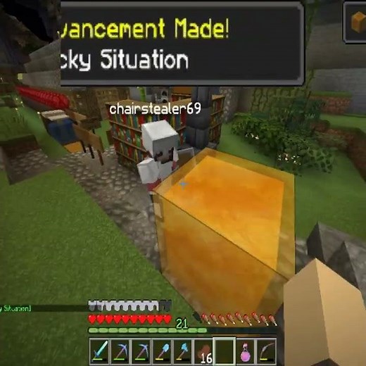 How to get the Minecraft Sticky Situation Achievement