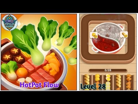 Hotpot Flow: Food Games Level 28: Gameplay Solution