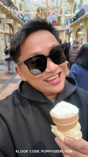 Ice Cream Break at GUM Mall, Moscow