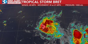 Tropical Storm Bret forms in the Atlantic