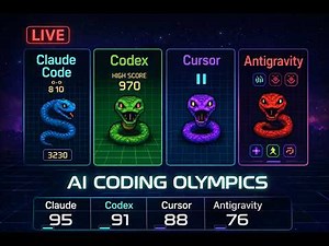 claude vs codex vs cursor vs antigravity | 4 AIs Compete to Build Perfect Snake Game (Live)|