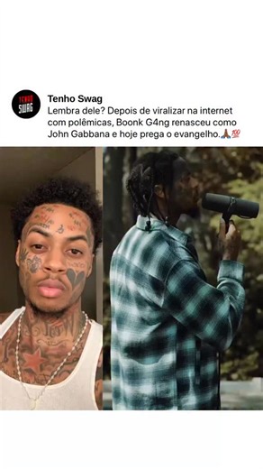 Tenho Swag / Midia de Trap on Instagram: "John Gabbana, antes conhecido como Boonk Gang, ficou famoso pelos vídeos polêmicos e pelo caos nas redes. Mas o que era sinônimo de confusão virou história de superação. Depois de enfrentar vícios, prisões e críticas, ele afirma ter mudado completamente de vida. Hoje, Gabbana fala sobre fé, arrependimento e como o evangelho o tirou do fundo do poço. Via: @holygabbana"