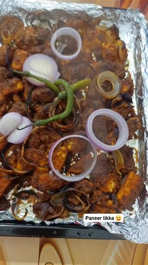 Papiya on Instagram: "Homemade Food Paneer tikka 😋❤️ so delicious 😍 #reelsvideoシ #foodie #reelschallenge #fbpost2026シ"
