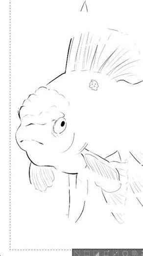 Incredible Surprise Of A Digita Drawing Fish #lineart