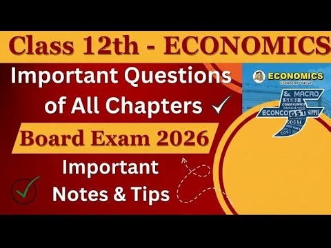 Day1 2026|12th Economic HSC BOARD EXAM Revision |Most Important Questions |Ark sir