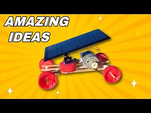 2 AMAZING INVENTIONS - How to Make Solar Car at Home – Easy DIY Solar Powered Car!