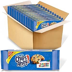 CHIPS AHOY! Candy Blasts Chocolate Chip Cookies, Family Size, 12-18.9 oz Packs