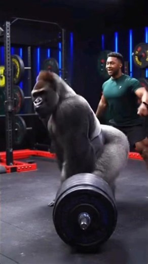 Gorilla Deadlifts Like a Beast – You Won’t Believe This Power!