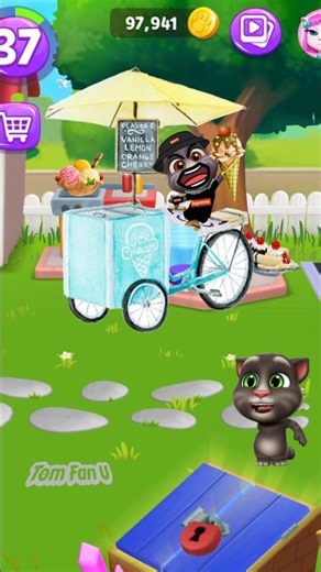 Ice Cream Shop My Talking Tom 2 #shorts #tom #cute #cat #animation #mytalkingtom #trend1 32
