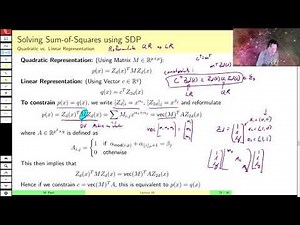 MAE509 (LMIs in Control): Lecture 16, part C - Solving SOS problems using LMIs