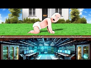BABY FINDS SECRET BUNKER UNDER HOUSE! - Who's Your Daddy