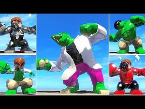 LIZARD Transformation : ALL Big-Fig perform his transformation animation in LEGO Marvel Super Heroes