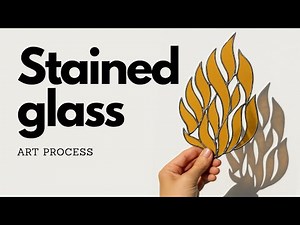 How to make stained glass artwork • #stainedglass #stainedglassart #smallbiz #artprocess #asmr #art