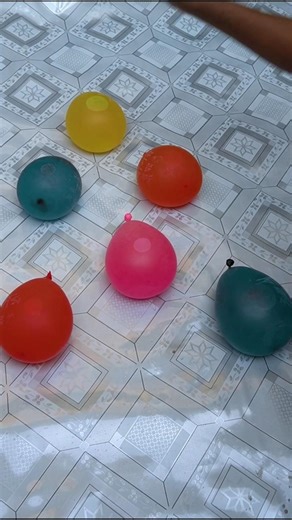 Red Yellow Purple Pink Balloon Pop Reverse Video Asmr