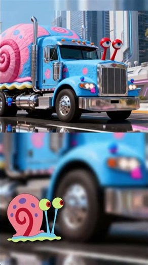 SpongeBob SquarePants as AMERICAN TRUCK All Characters 2025 🌟