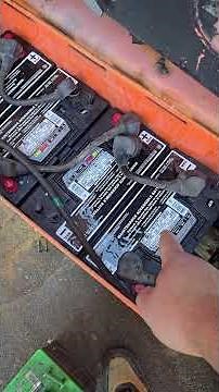 Swapping an electric Man lift from 6V to 12V batteries