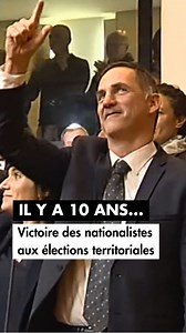 Il y a 10 ans jour pour jour, le 13 décembre 2015, les nationalistes ont remporté les élections territoriales. Sous la bannière unitaire de Per a Corsica, autonomistes et indépendantistes accèdent alors au pouvoir pour la première fois. Élection remportée avec un peu plus de 35% des suffrages. Retour sur cet évènement politique historique. #corsica #politique | France 3 Corse ViaStella