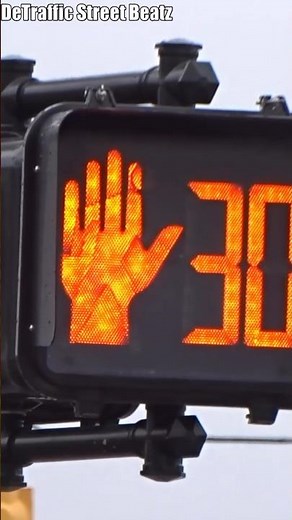 30 Second GE LED Crosswalk #trafficlights #detrafficstreetbeatz
