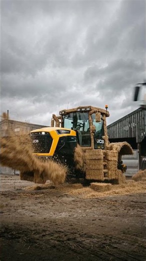 This JCB tractor is made out of straw?!