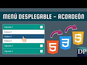 Como hacer un Menú Desplegable estilo acordeón con Html5, Css3 y JavaScript