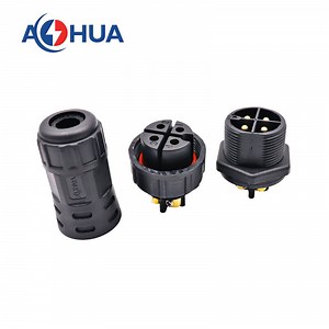 [Hot Item] M25 Junction Box Male Female 4 Pin Screw Fixing Waterproof Panel Connector