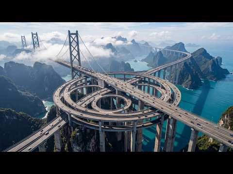 Inside China’s $60B “Sky Bridge” Megaproject: Impossible Roads 3,000ft Above the Mountains