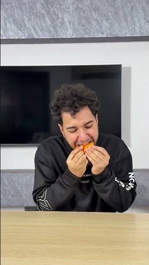 Why Is He Eating the Peel? 🍊😱