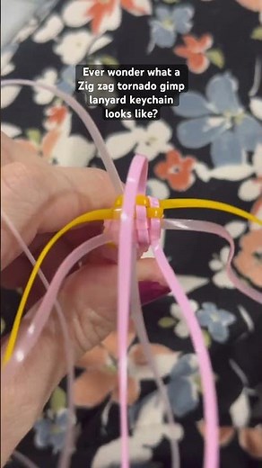 Zig zag tornado gimp keychain work in progress