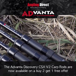 Advanta Discovery CSX V2 Carp Rods. Take advantage of a special buy 2 get 1 free mix and match offer on these rods now... https://www.anglingdirect.co.uk/advanta-discovery-csx-v2-carp-rods-buy-2-get-1-free-mix-match #AnglingDirect #SeriousAboutYourFishing #Advanta | Angling Direct