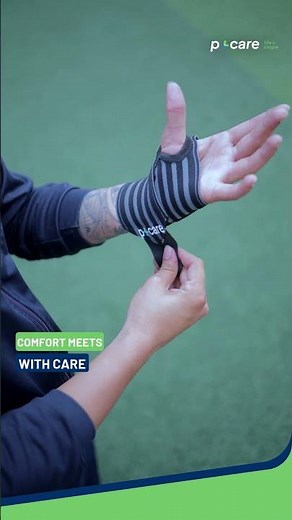 P+CARE Wrist Brace-Lightweight and durable, with dual removable stabilizer to control wrist movement