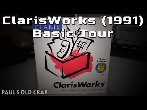 ClarisWorks (1991) Basic Tour - Paul's Old Crap