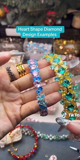 Heart Shape Diamond Design Examples for DIY Projects