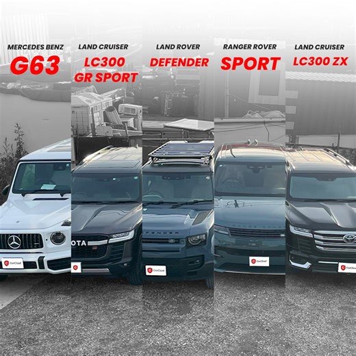 43K views · 44 reactions |  Upgrade Your Ride with CarChief!  Discover our exclusive collection of premium SUVs, including the iconic Mercedes-Benz G63, rugged Land Cruiser LC300 GR Sport, legendary Land Rover Defender, and sleek Range Rover Sport.  With worldwide delivery, let us help you find your dream car. Visit https://www.carchief.com/ and explore our wide selection of high-quality Japanese used cars. #LuxurySUVs #AdventureReady #CarChief | Carchief Co.,Ltd | Facebook