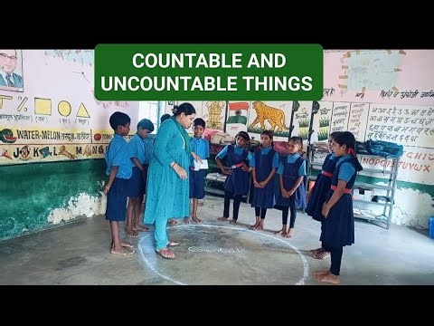 Understanding countable and uncountable objects, education with fun, activity based education,