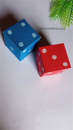Quick & Easy Paper Dice Idea 🎲 | Paper Cube DIY | How to make a cube #diy #dice #papercube #ludodice