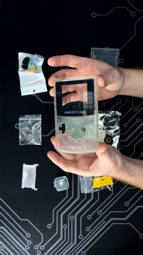 Part of my restoration of a clear Game Boy Color