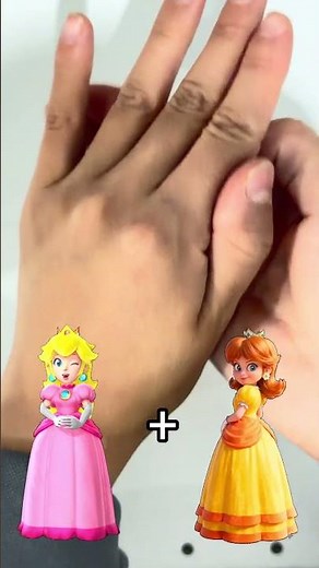 🔥Peach or Daisy? Only One Can Win 😳#supermario #peach #daisy #viral #trending #colormixing #shorts