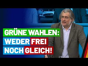 Fabian Jacobi on Green Party violations of the constitution! AfD parliamentary group in the Bunde...