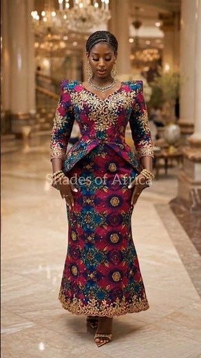 Stunning Luxury African Fashion Dress | Elegant Ankara Evening Style Inspiration #AfricanFashion
