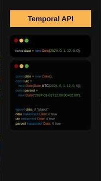 Temporal API #javascript