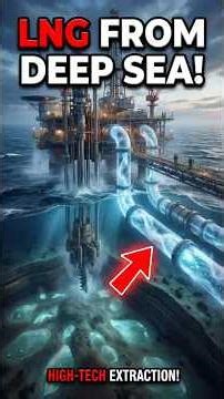 How LNG Gas is Extracted From Deep Ocean?! 😱🌊 #shorts #ocean