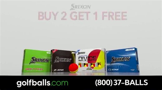 Golfballs.com TV Spot, 'Srixon: Buy Two, Get One Free: Monogram'