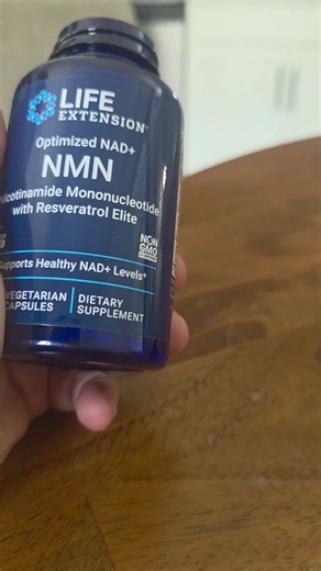 Life Extension NMN with Resveratrol. This is very easy to add to your daily routine. 1 capsule a day is all it takes to help increase your body's natural NAD levels. #lifeExtension #nmnnad #resveratrol #healthyaging #healthandwellness