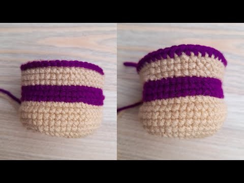 ✨️The Crochet Invisible Color Change: Seamless Amigrumi Tutorial 🧶 #viralvideo