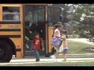 Riding the bus home for the first time