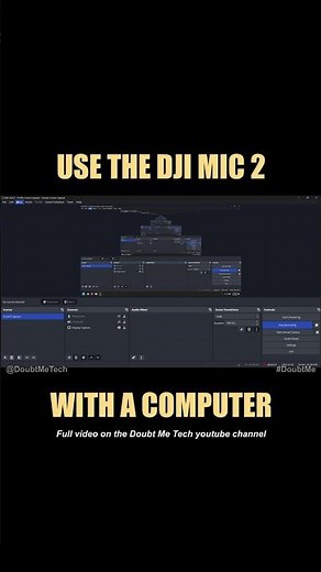 DJI Mic 2 with Computer via USB [ OBS, Streaming, Zoom, Gaming ] Tutorial