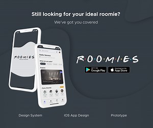 ROOMIES IOS App Design - Ifrah Fazili