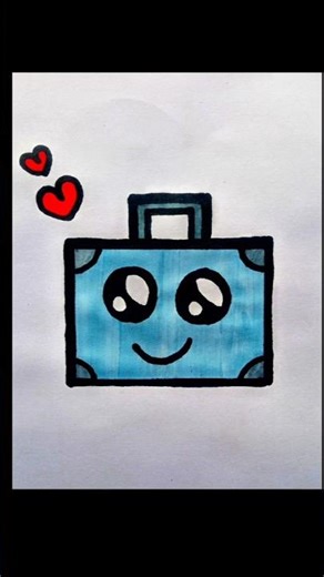 How to Draw a Stylish Suitcase | Easy Realistic Travel Drawing